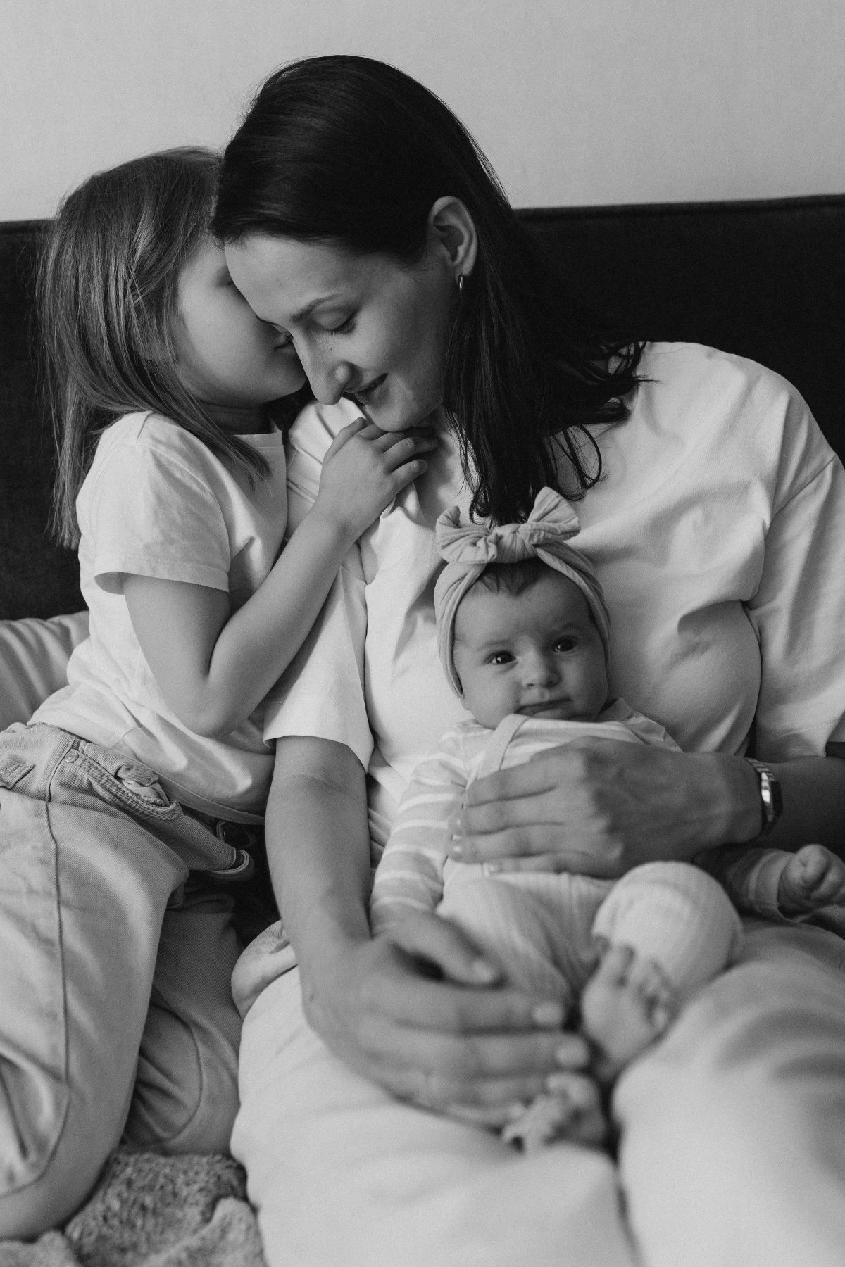 Loving Family Moment with Mother and Children